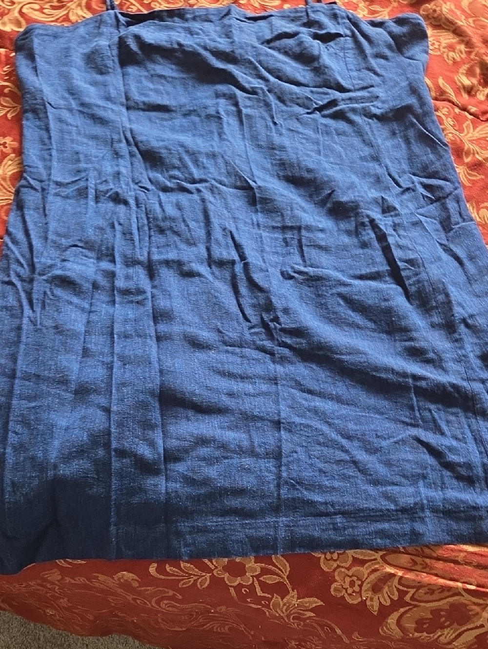 Spaghetti Strap Linen Dress